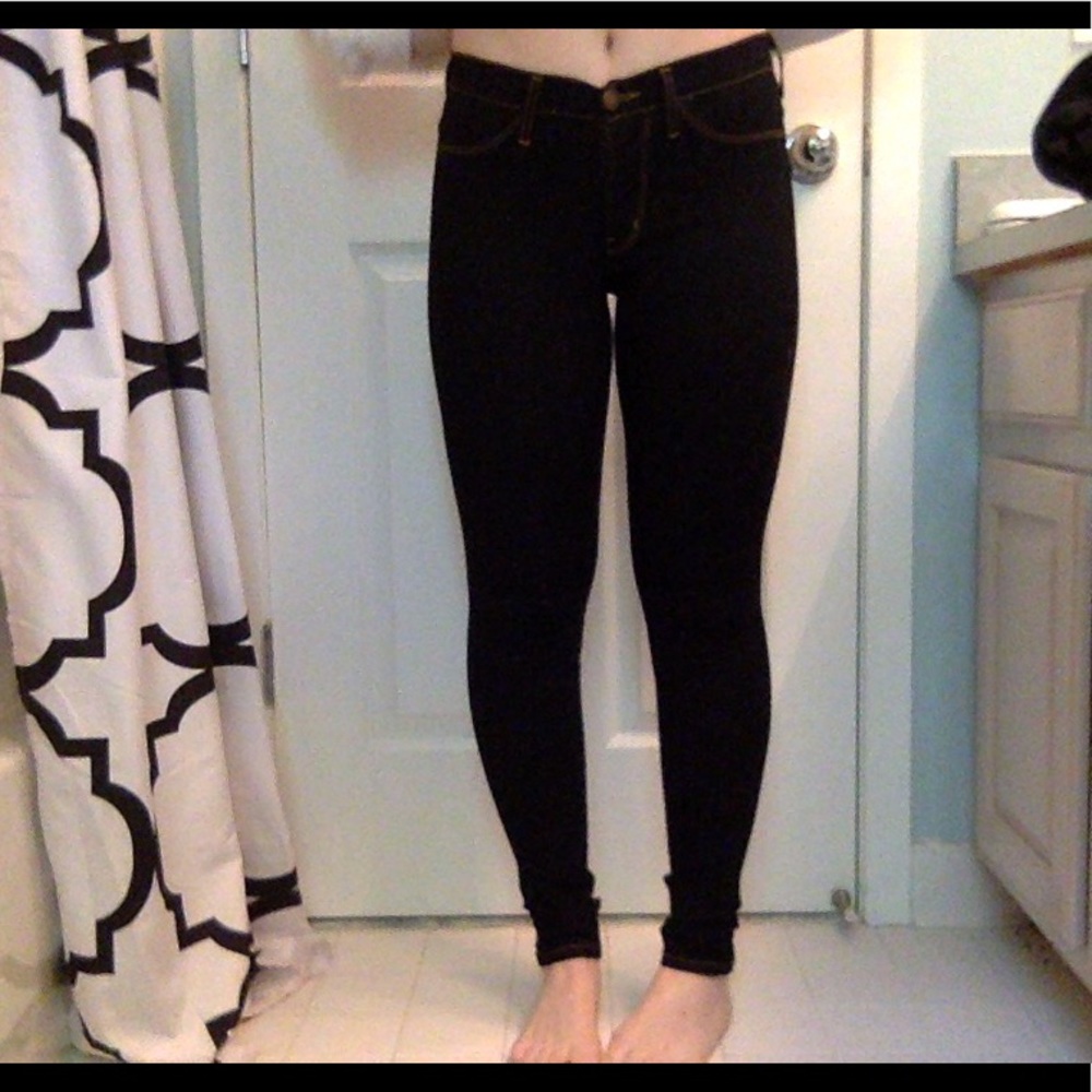 Dark wash flying monkey jeans
